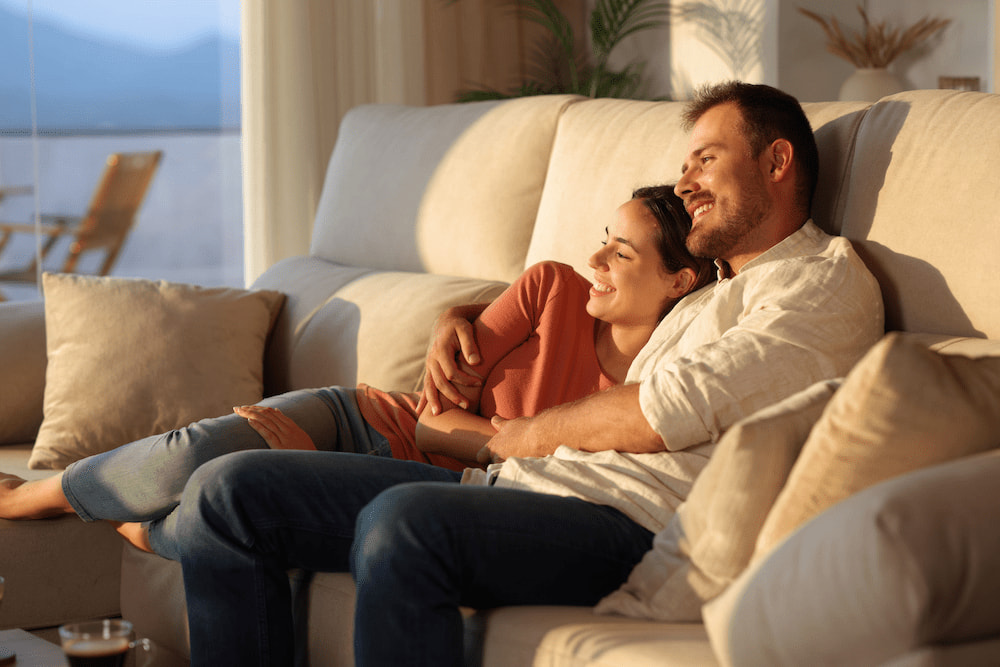 Happy couple after getting their K-1 visa approved