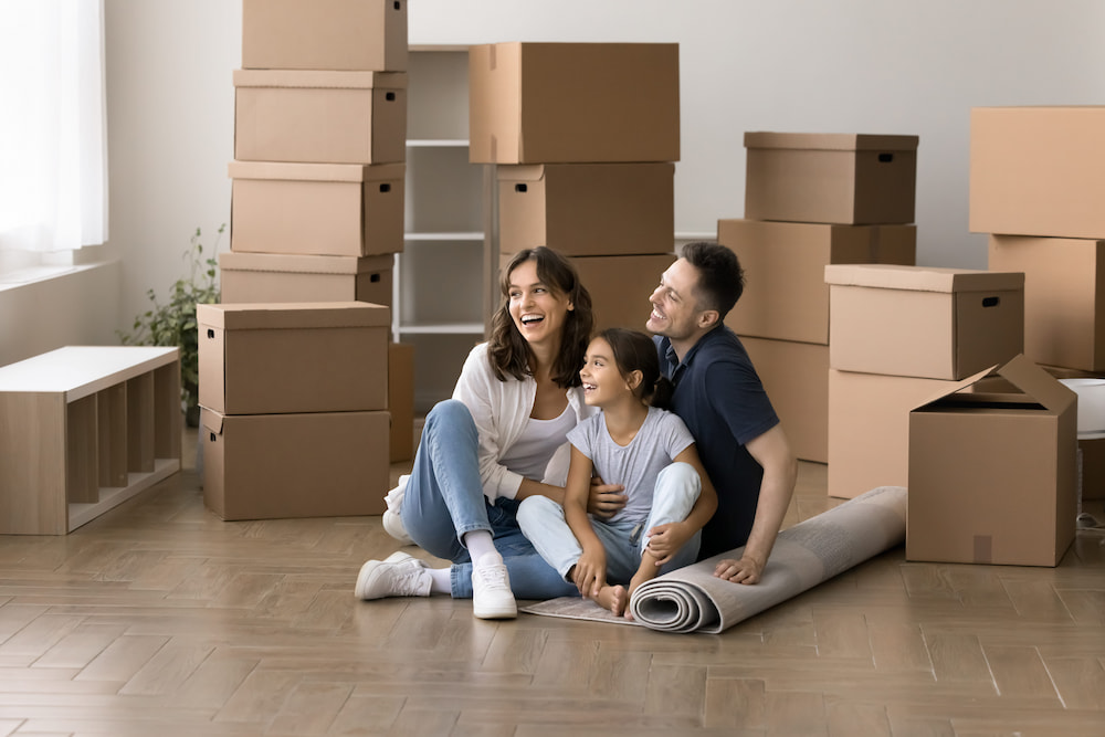 Expat family in their new Bangkok residence after moving to Thailand.