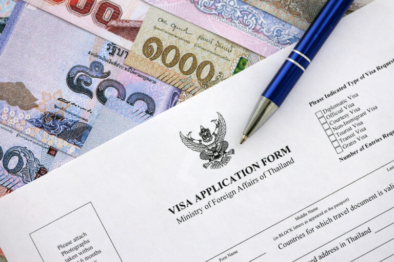 A Thailand digital nomad visa application form.